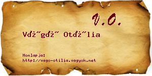 Vágó Otília névjegykártya